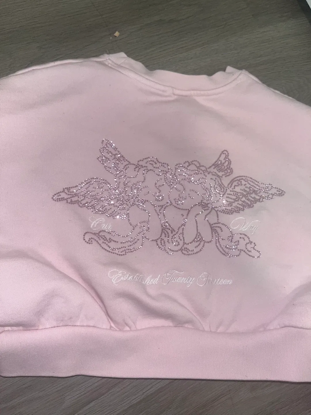 Hoodrich Pink Cropped Sweater - Size S image indicator(2)