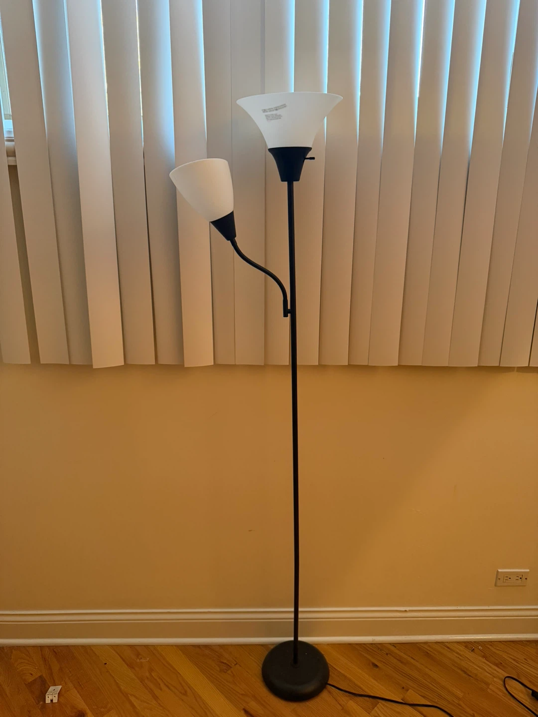 Floor Lamp with Two Adjustable Lights - photo 2