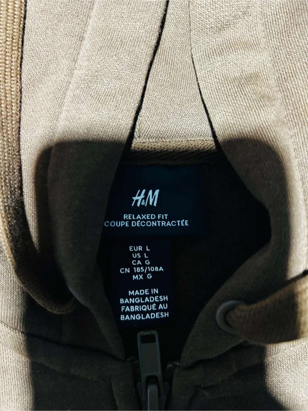 3 large Full Zip Hoodies Grey and 2 brown- Size Large image indicator(4)