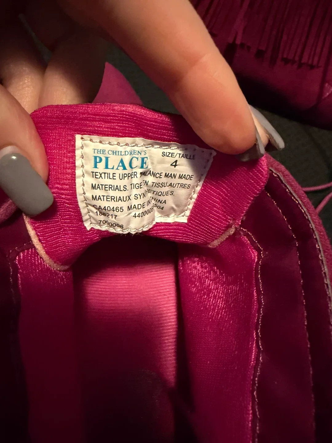 The Children's Place Pink Fringe Boots - Size 4 image indicator(2)