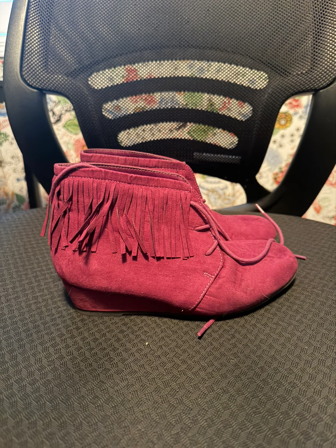 The Children's Place Pink Fringe Boots - Size 4