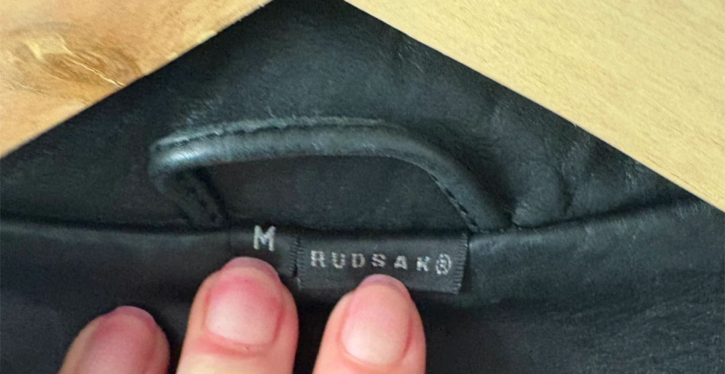Medium Rudsak Black Leather Jacket - Size M - photo 3