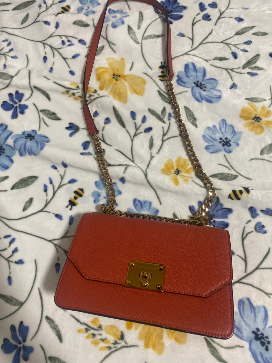 Red Leather Crossbody Bag
