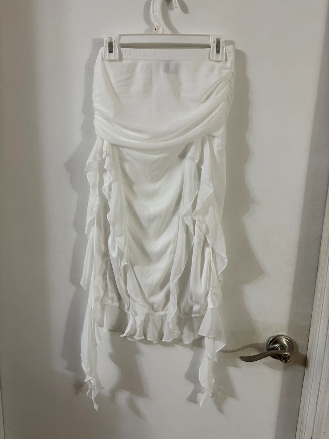 Shein White Ruffle Mini Skirt Size XS - photo 2