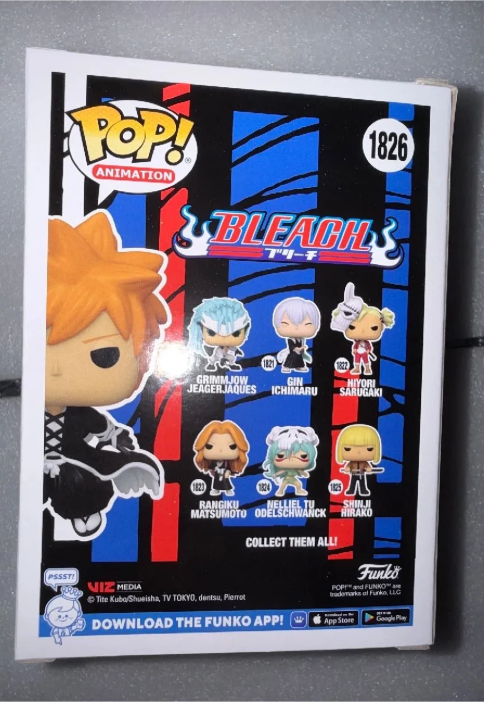 Signed Funko Pop! Bleach Ichigo Kurosaki #1826 - photo 3
