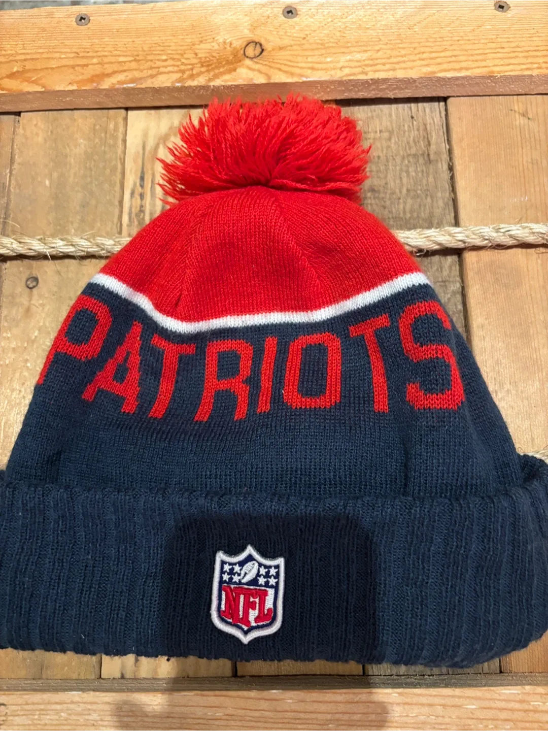 🏈 💙 New Era - New England Patriots Toque ❤️ 🩶