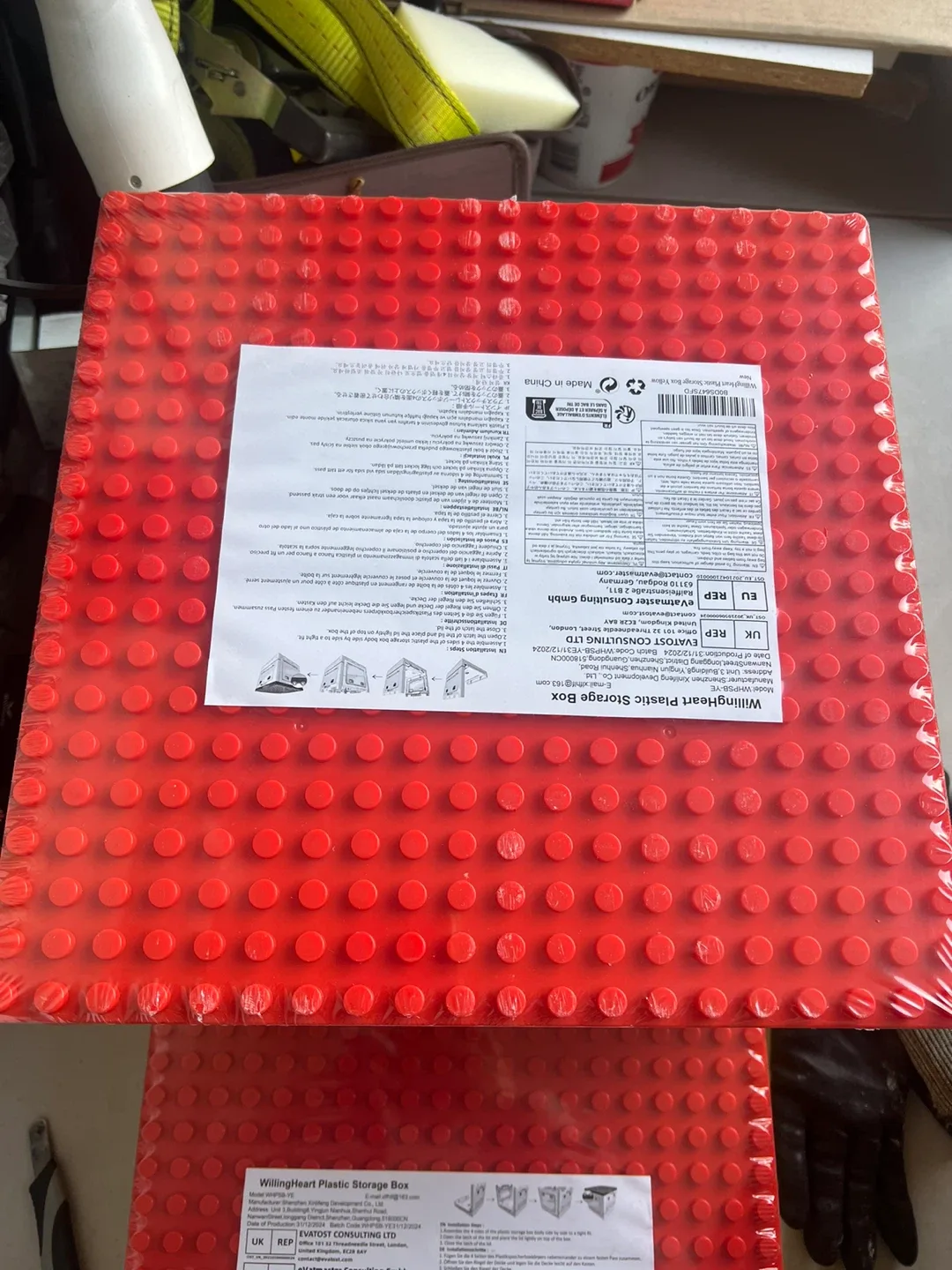 26QT 25L Plastic Storage Box with Building Lid for Lego Duplo image indicator(9)