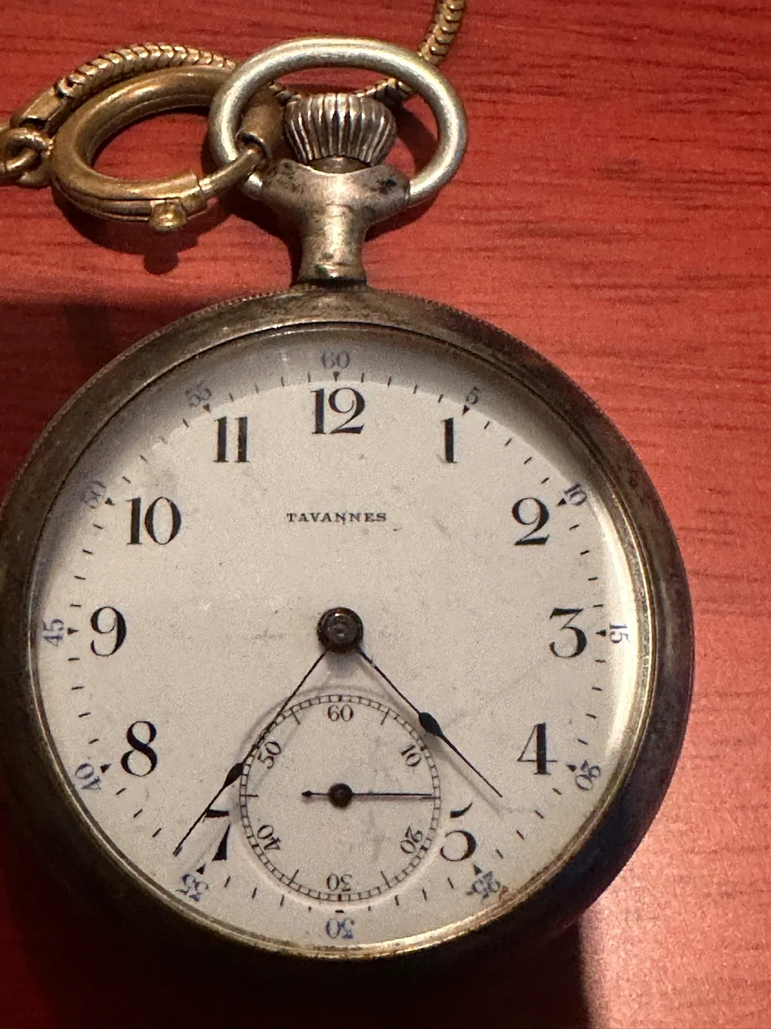Tavannes Antique Pocket Watch with Chain image indicator(2)