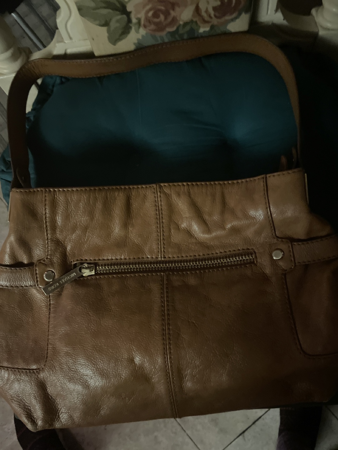 Michael Kors Brown Leather Shoulder Bag