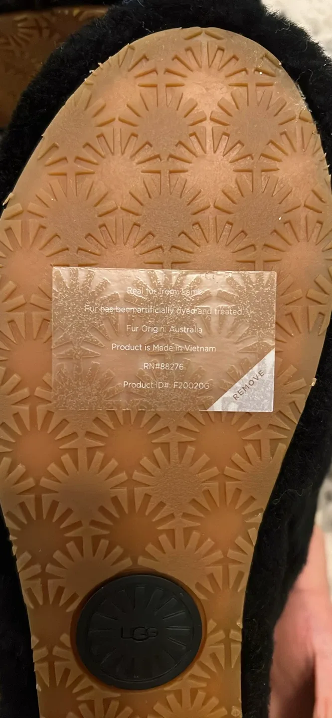 UGG Fluff Yeah Slides - Black, Size 7 image indicator(3)