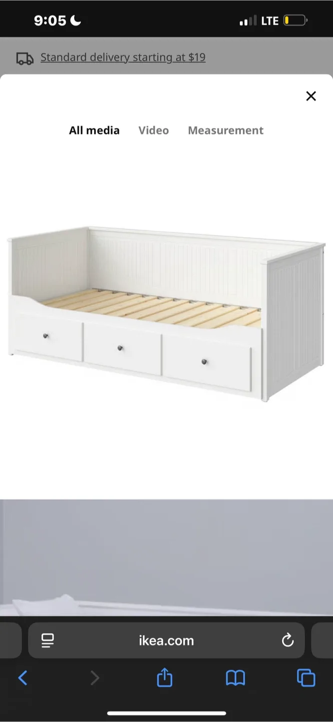 IKEA Hemnes Daybed Frame w/ 3 Drawers - White image indicator(4)
