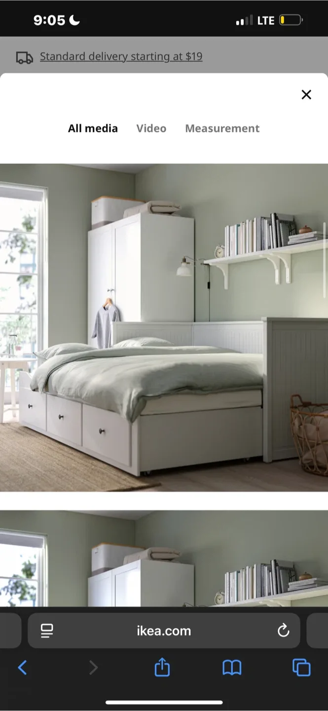 IKEA Hemnes Daybed Frame w/ 3 Drawers - White image indicator(3)