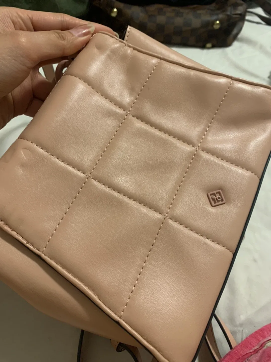 Pink Ardene Chain Detail Crossbody Bag image indicator(2)