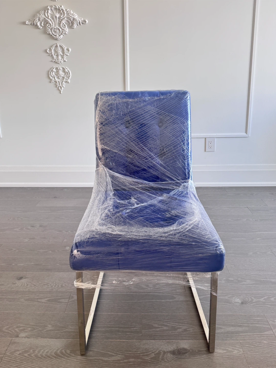 Blue Holmes Dining Chair - Like New! - photo 2