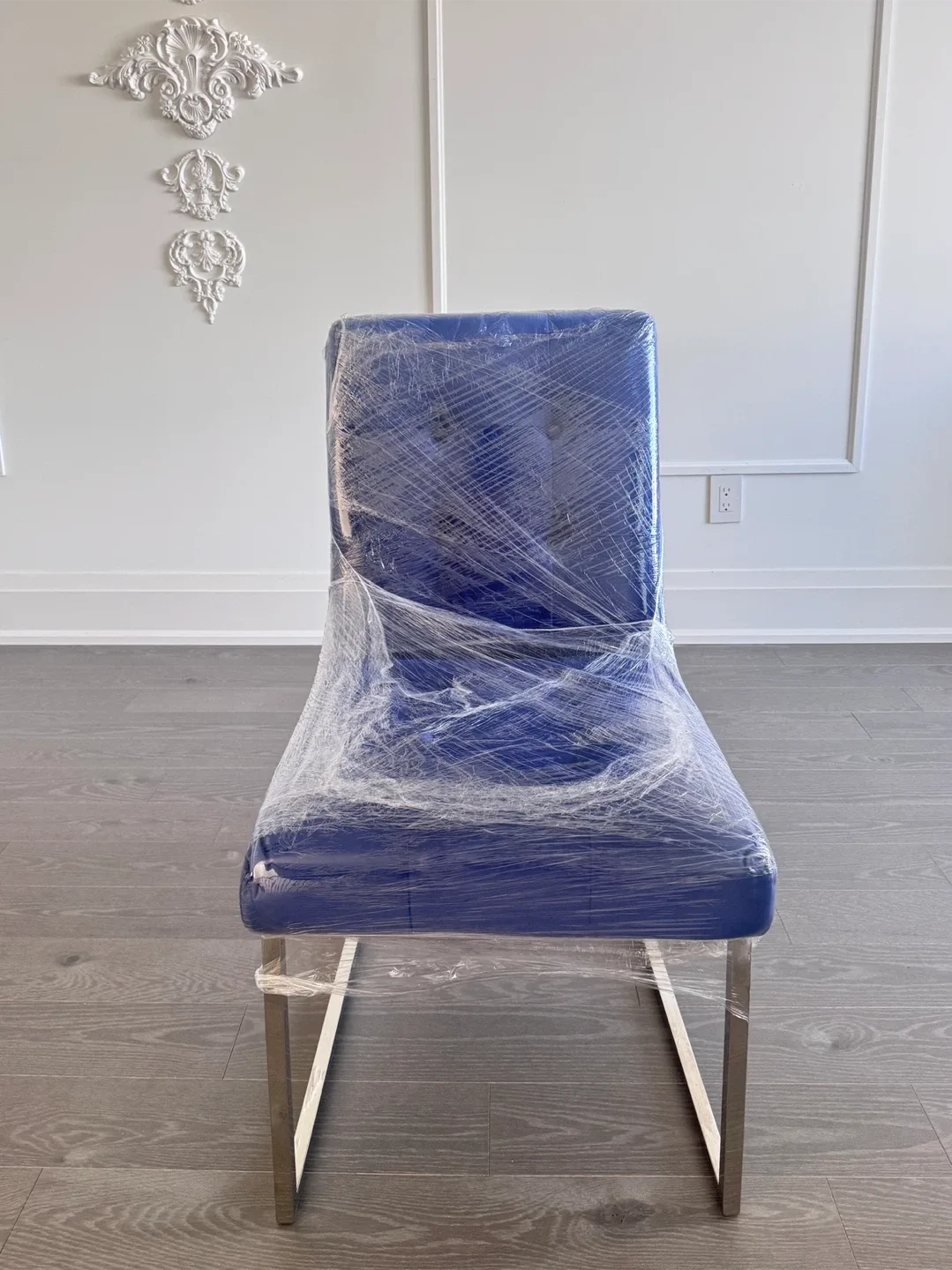 Blue Holmes Dining Chair - Like New! image indicator(2)