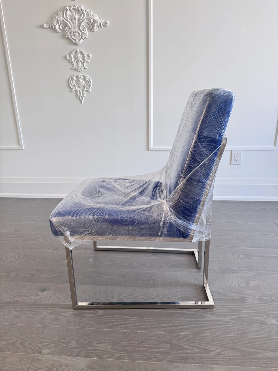 Blue Holmes Dining Chair - Like New!