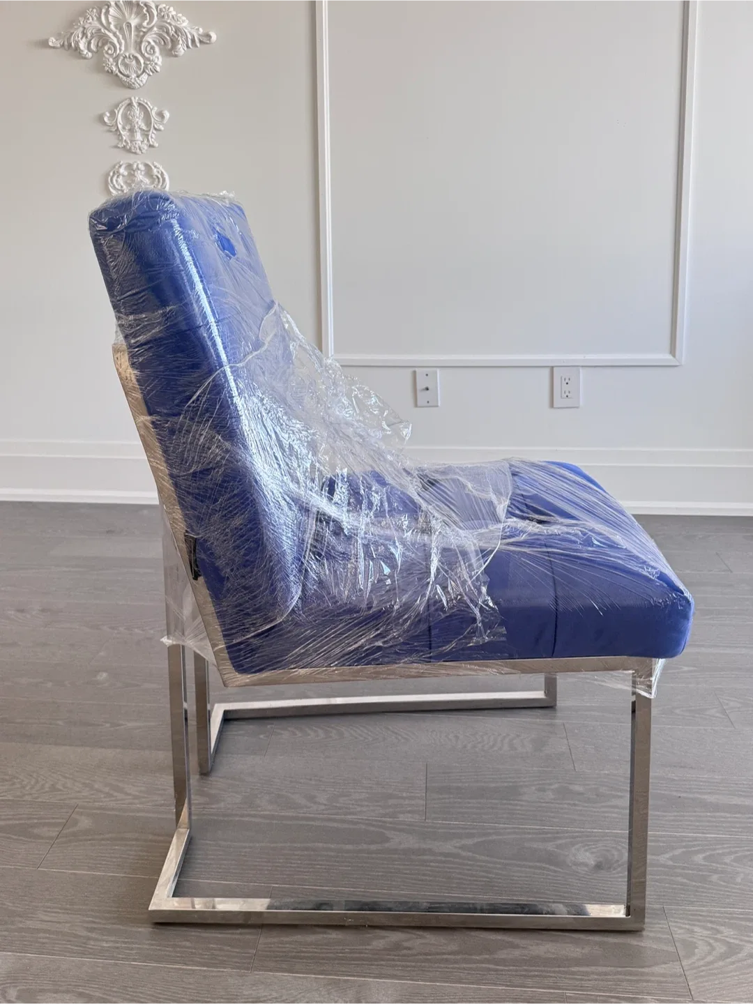 Blue Holmes Dining Chair - Like New! image indicator(3)