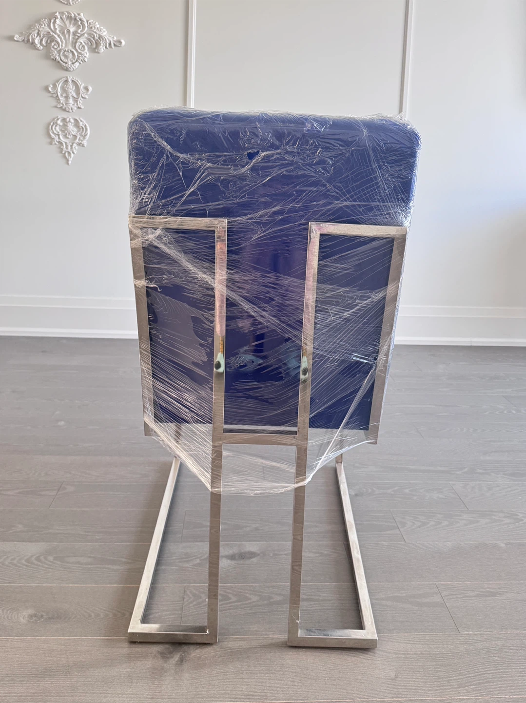 Blue Holmes Dining Chair - Like New! - photo 4
