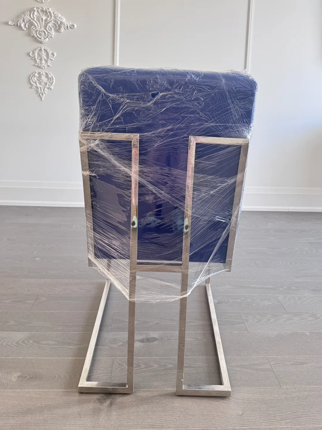 Blue Holmes Dining Chair - Like New! image indicator(4)