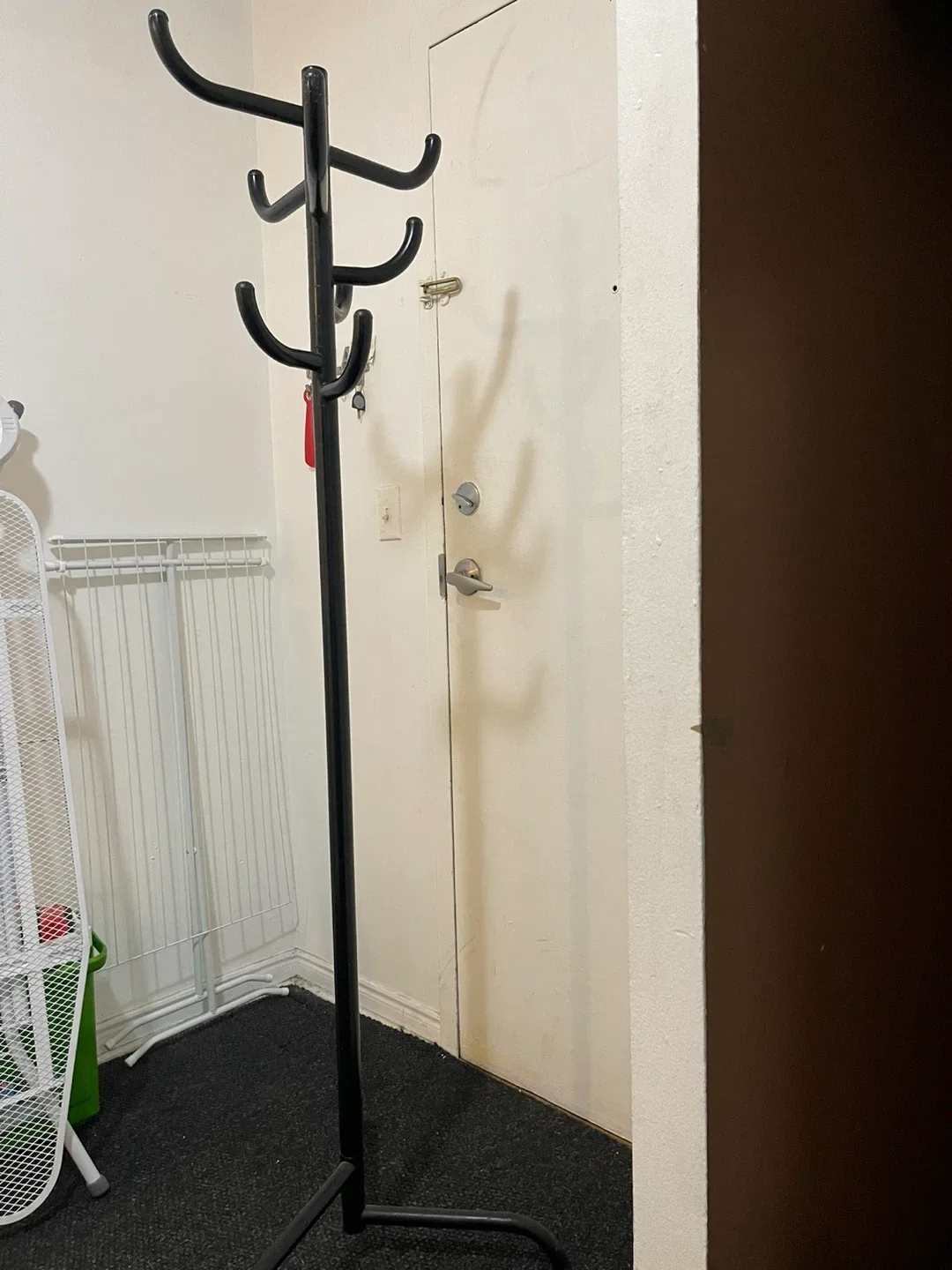 Black Metal Coat Rack Stand image indicator(2)
