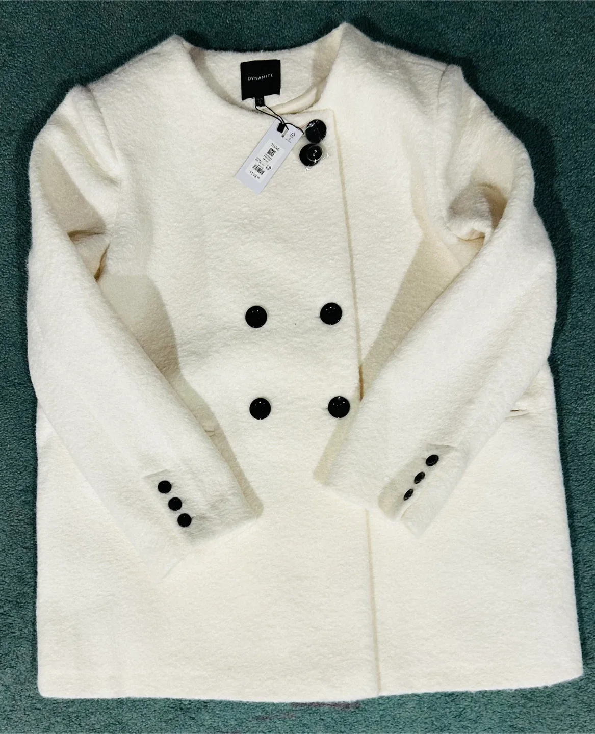 Dynamite Sea Salt White Coat - Size TG/XL (New) image indicator(2)