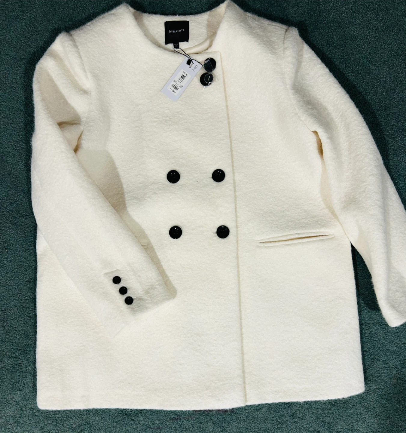 Dynamite Sea Salt White Coat - Size TG/XL (New)