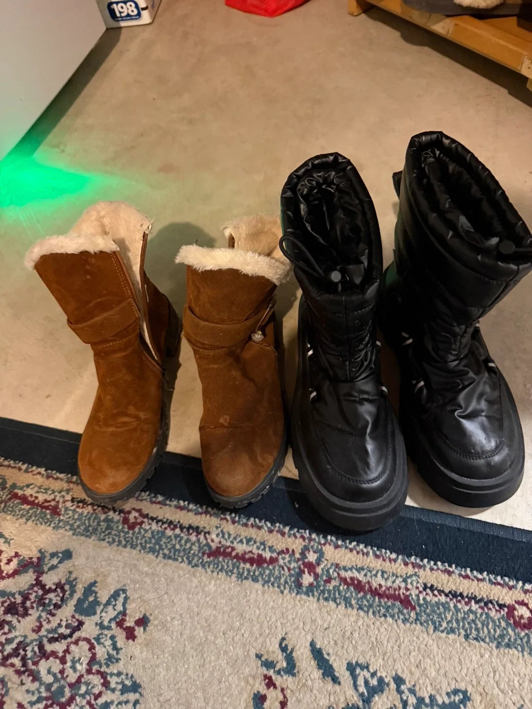 Brown & Black Winter Boots