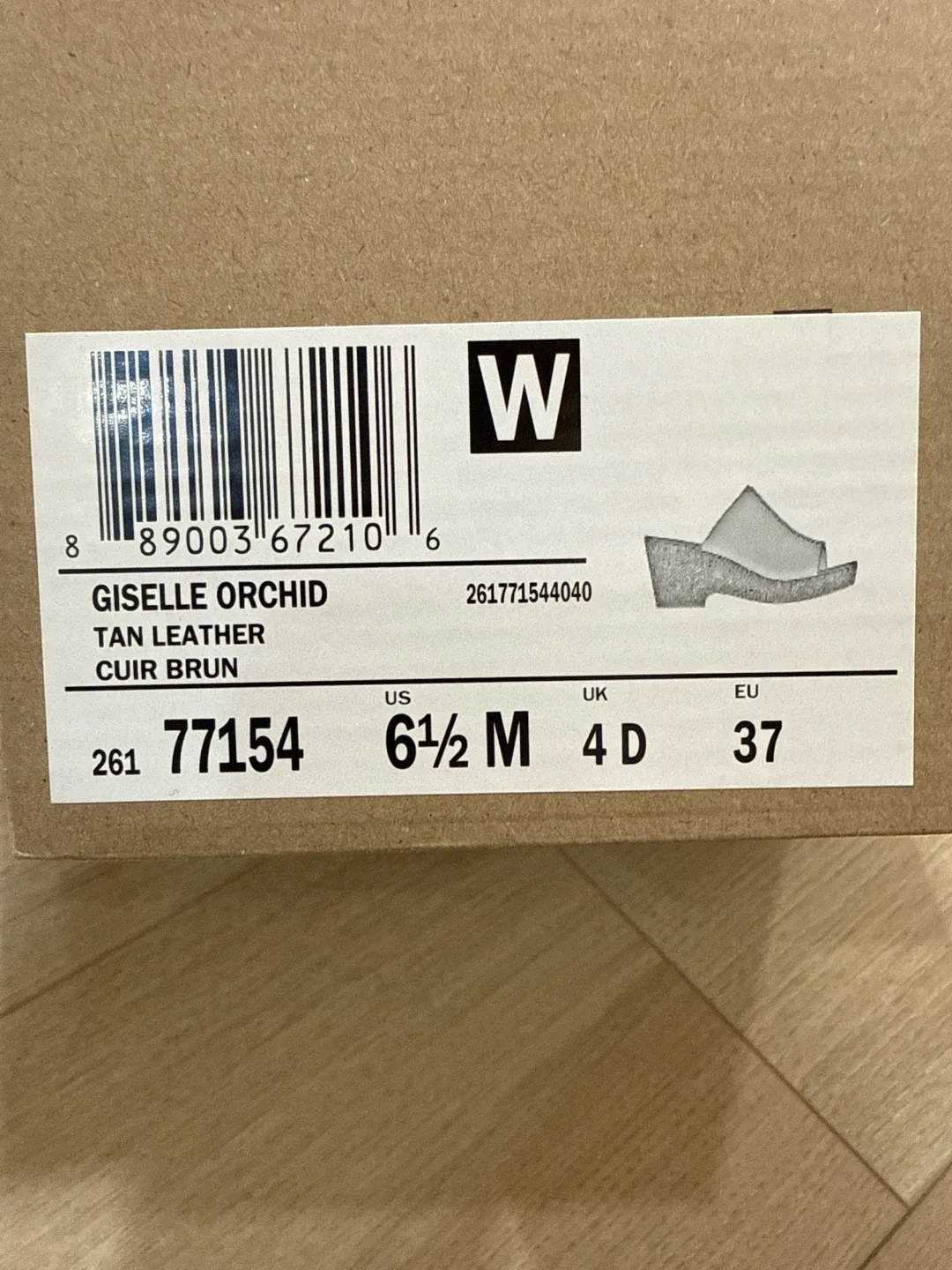 Clarks Giselle Orchid Tan Leather Sandals - Size 6.5 image indicator(3)