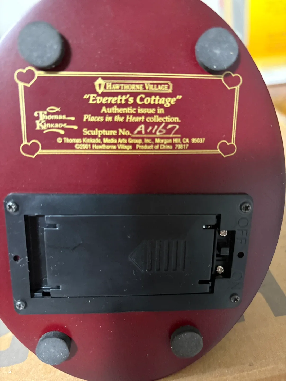 Thomas Kinkade Everett's Cottage Hawthorne Village