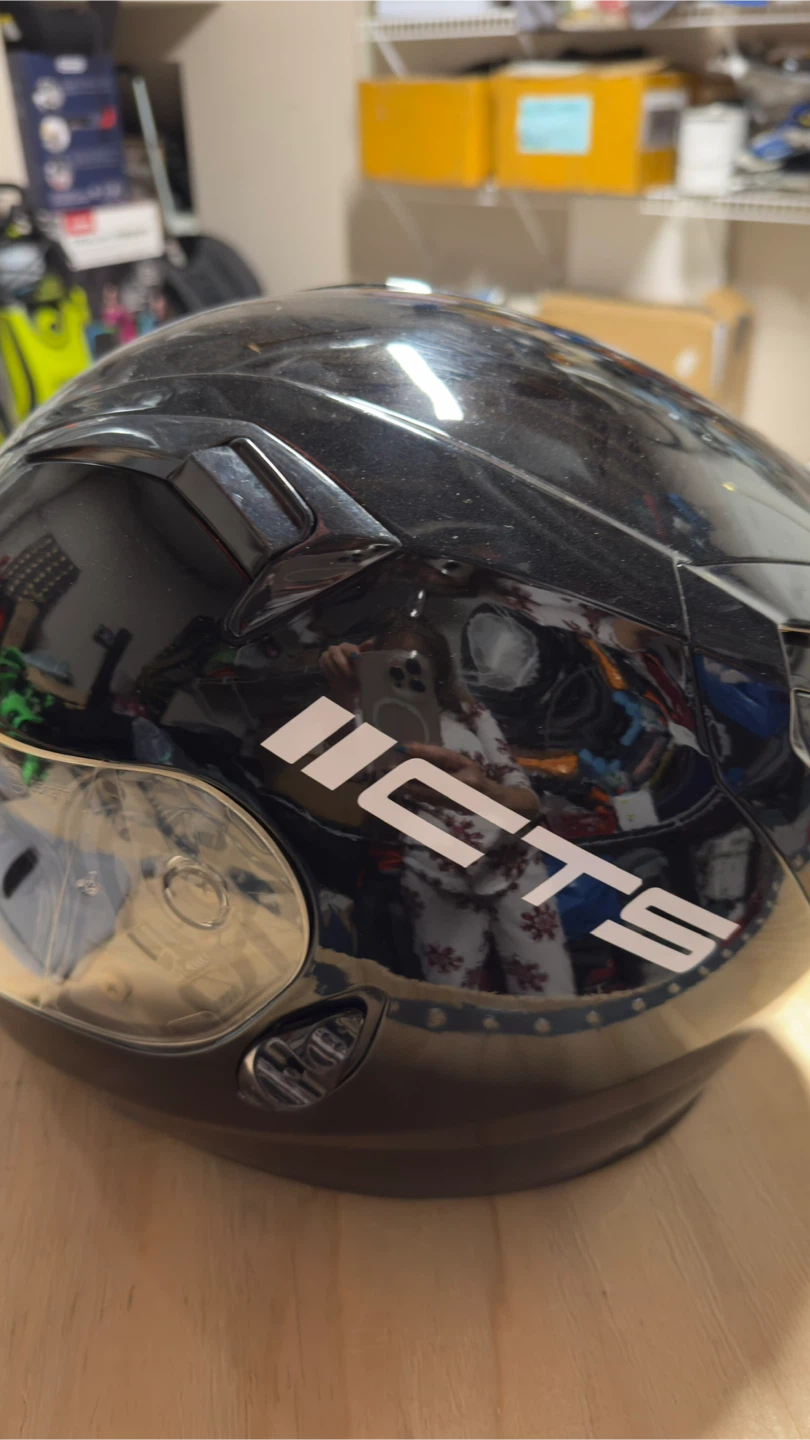 EVS Cypher Motorcycle Helmet - DOT approved, Black - photo 4