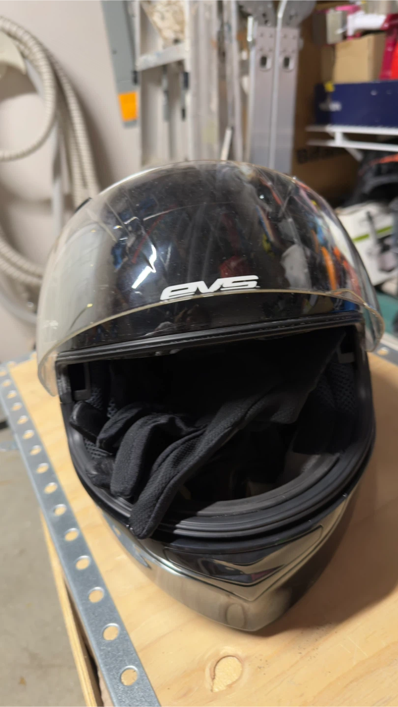EVS Cypher Motorcycle Helmet - DOT approved, Black - photo 5