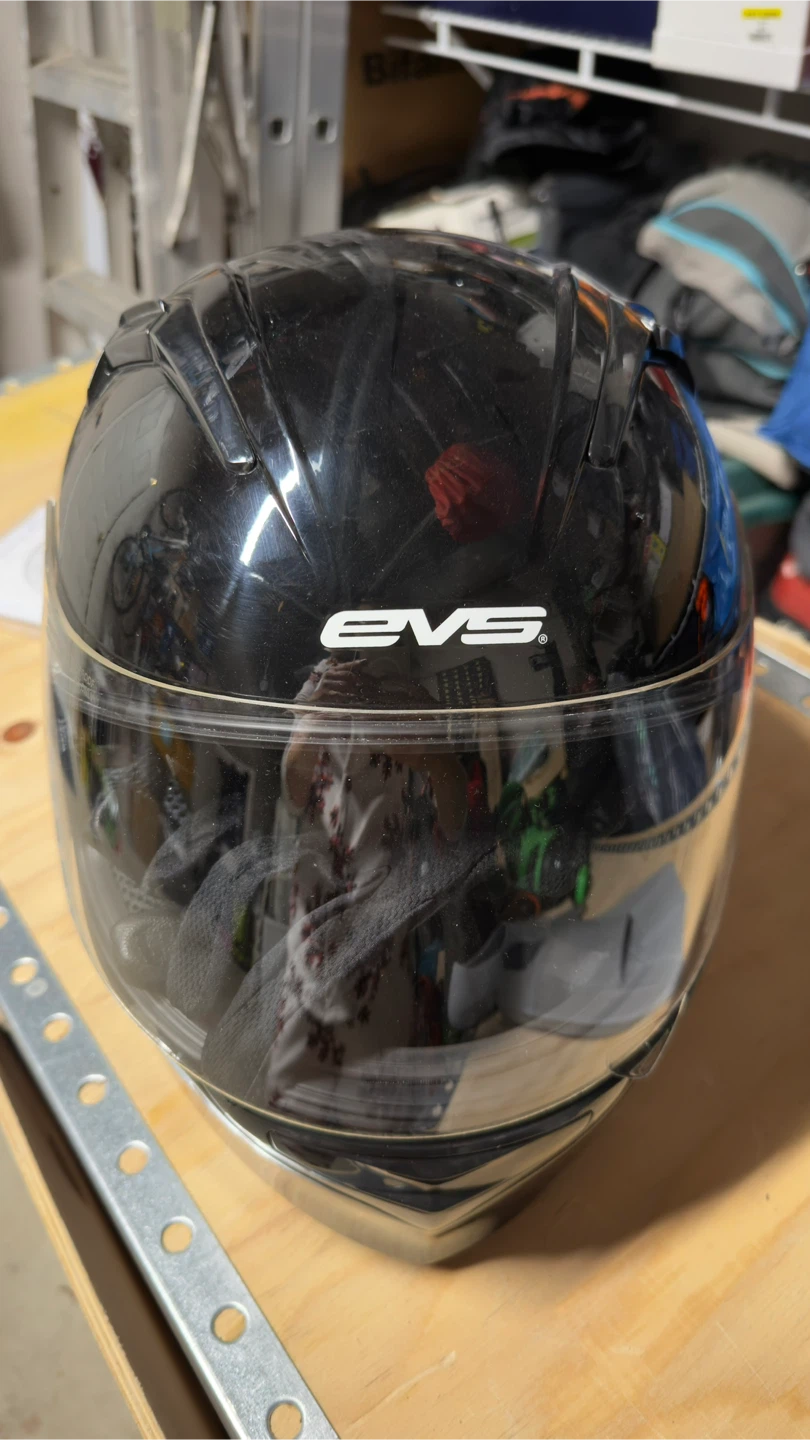 EVS Cypher Motorcycle Helmet - DOT approved, Black