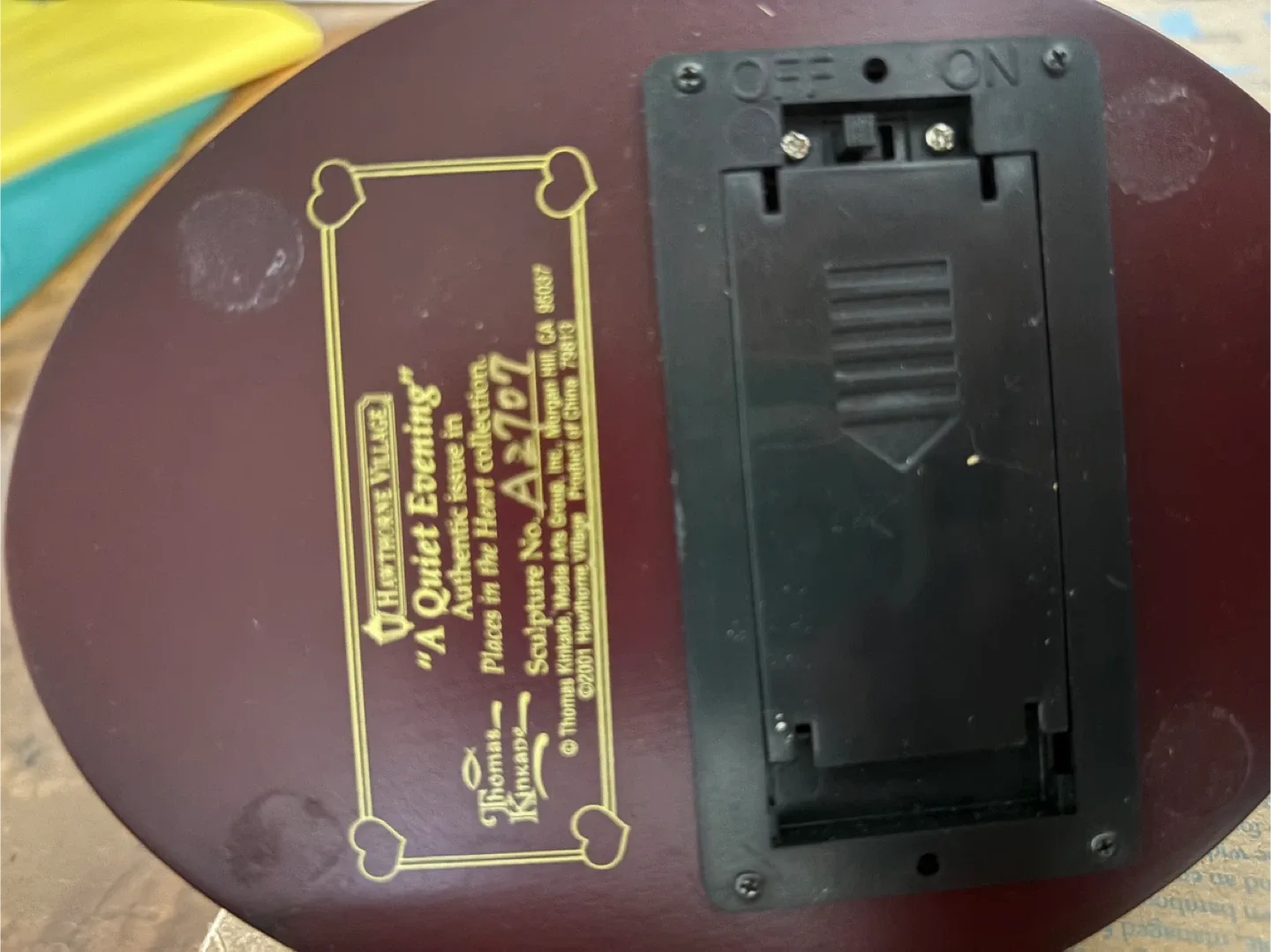 Thomas Kinkade Hawthorne Village "A Quiet Evening"