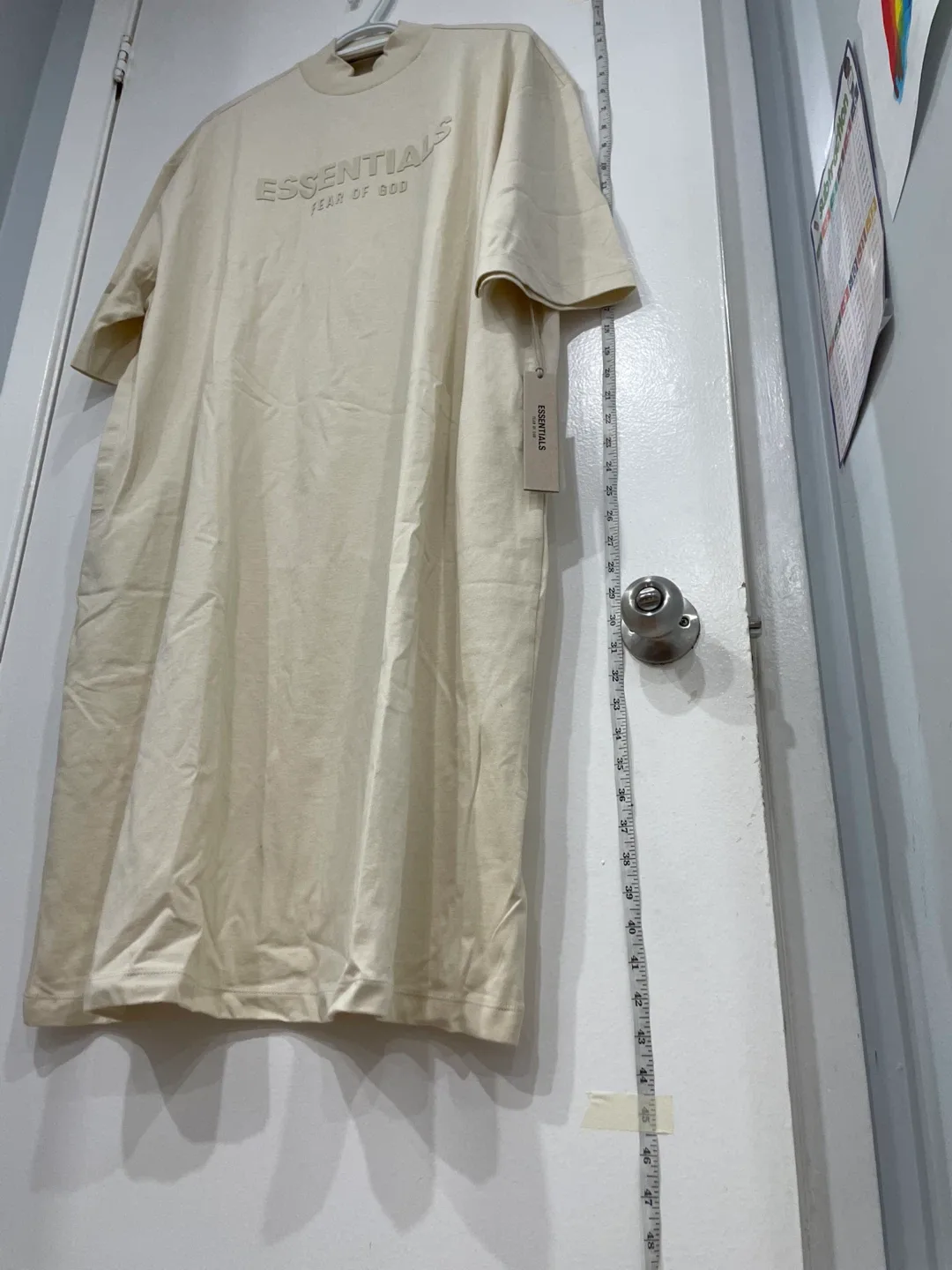 New Fear of God Essentials T-Shirt Dress- Cream image indicator(5)