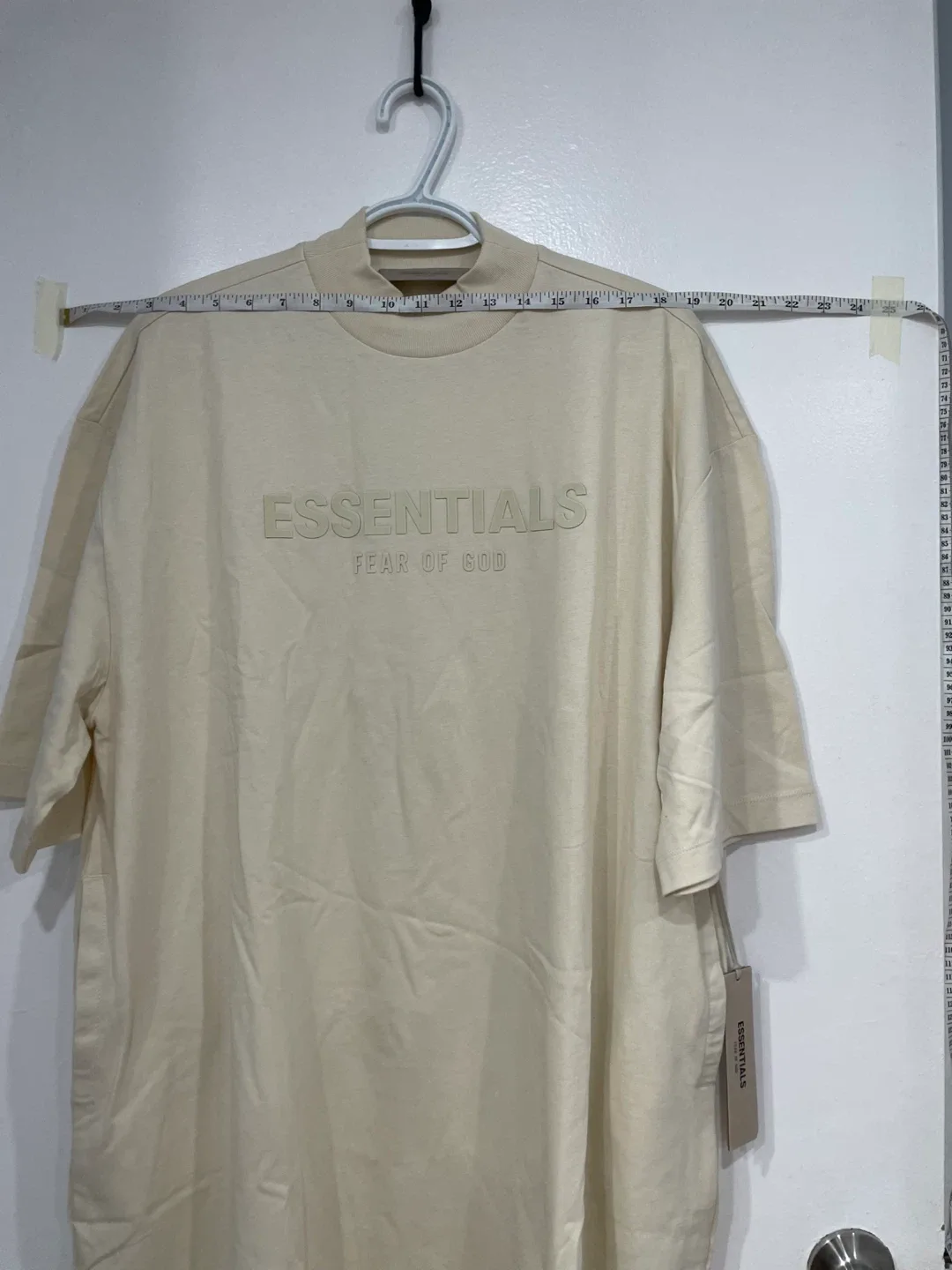 New Fear of God Essentials T-Shirt Dress- Cream image indicator(7)