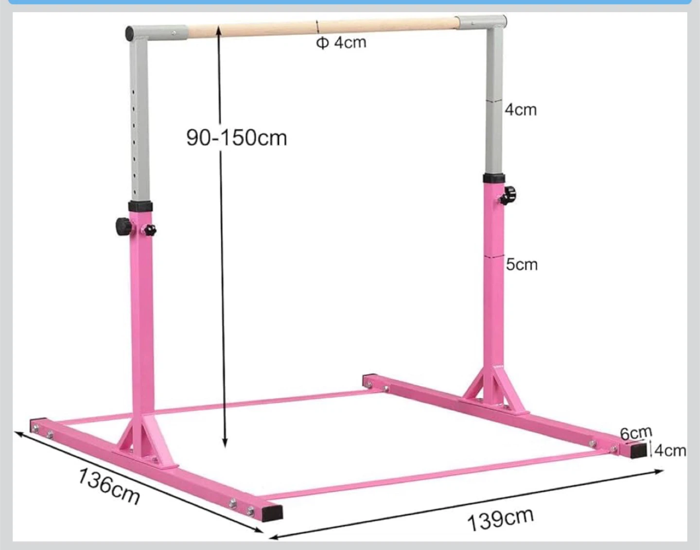 The Beam Store Gymnastics Bar - Pink - photo 2