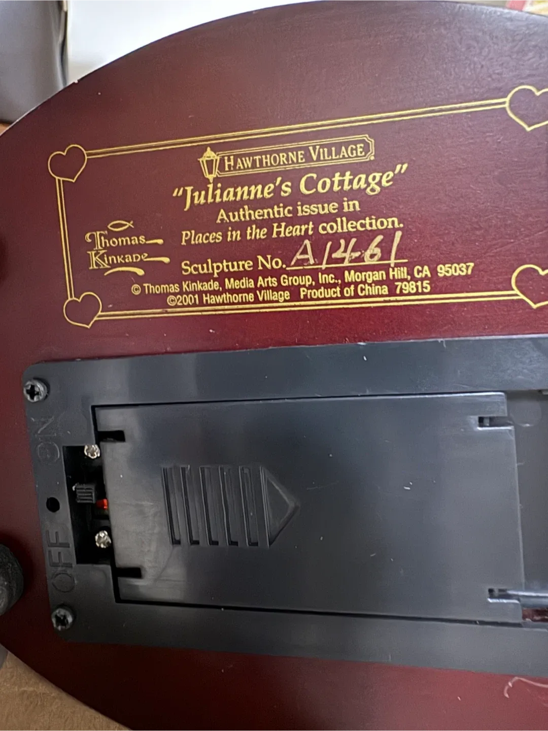 Thomas Kinkade Julianne's Cottage Hawthorne Village