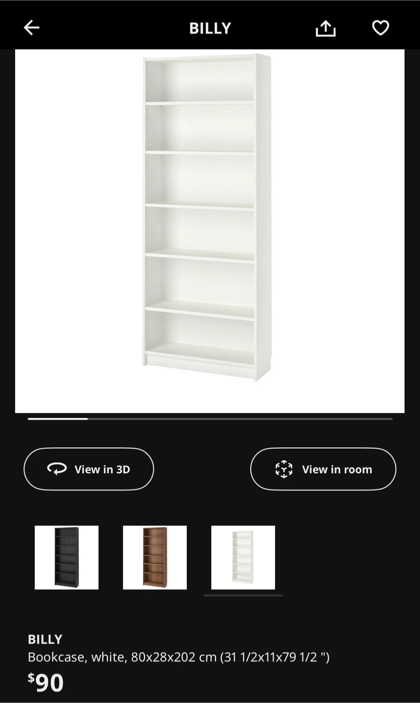 IKEA Billy White Bookcase - photo 5