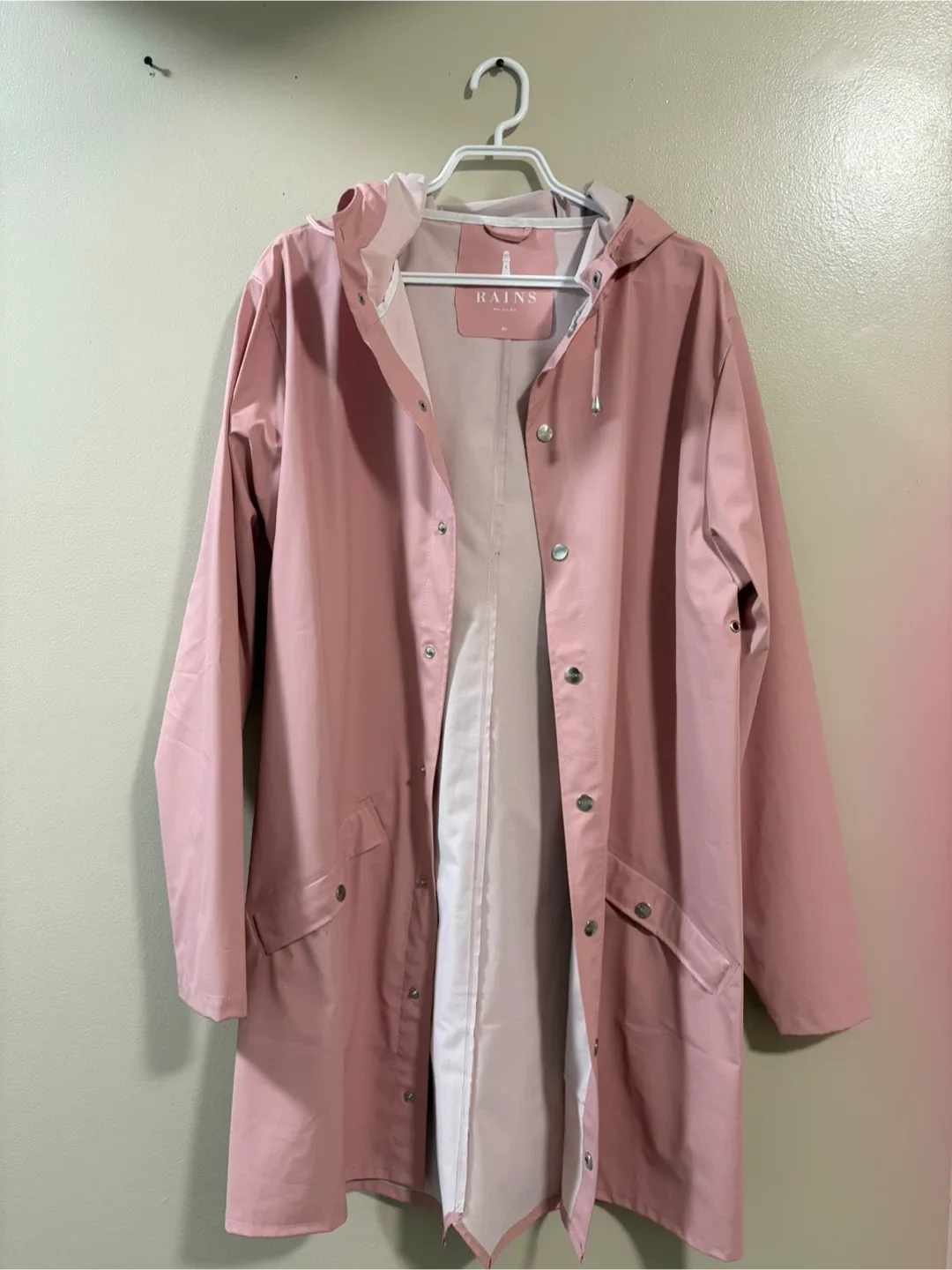 Rains Pink Raincoat - Size M/L