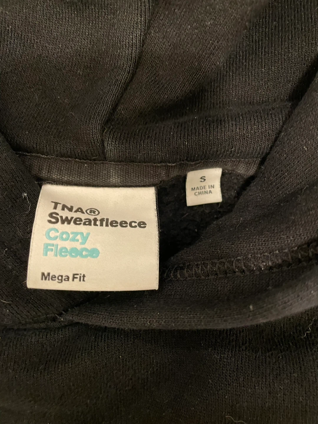 TNA Sweatfleece Cozy Fleece Mega Fit Hoodie - Size S - photo 2
