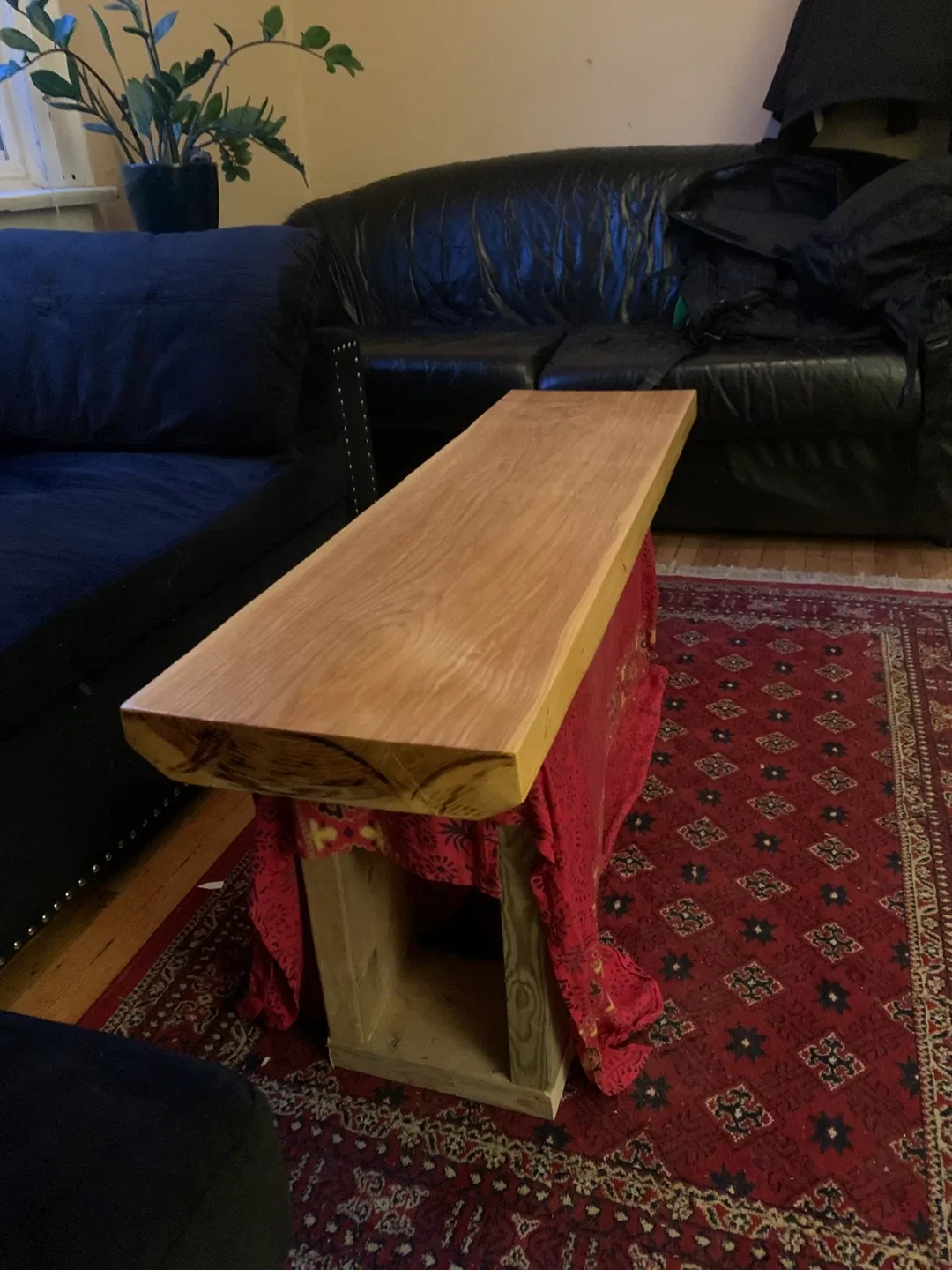 Handmade ash wood coffee table or bench thumbnail
