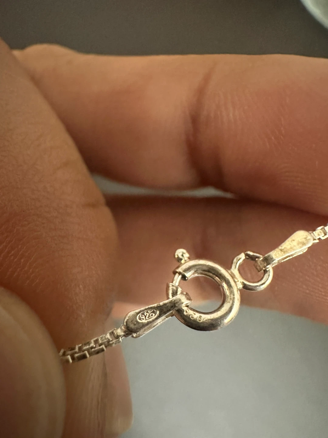 SOLID Sterling Silver 925 Box Chain Necklace by MJI - photo 3