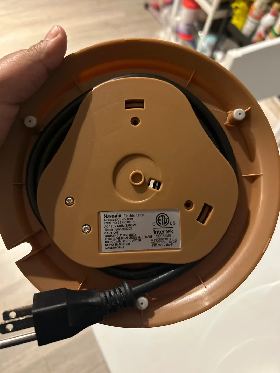 Savania Electric Kettle - Beige and Brown image indicator(7)