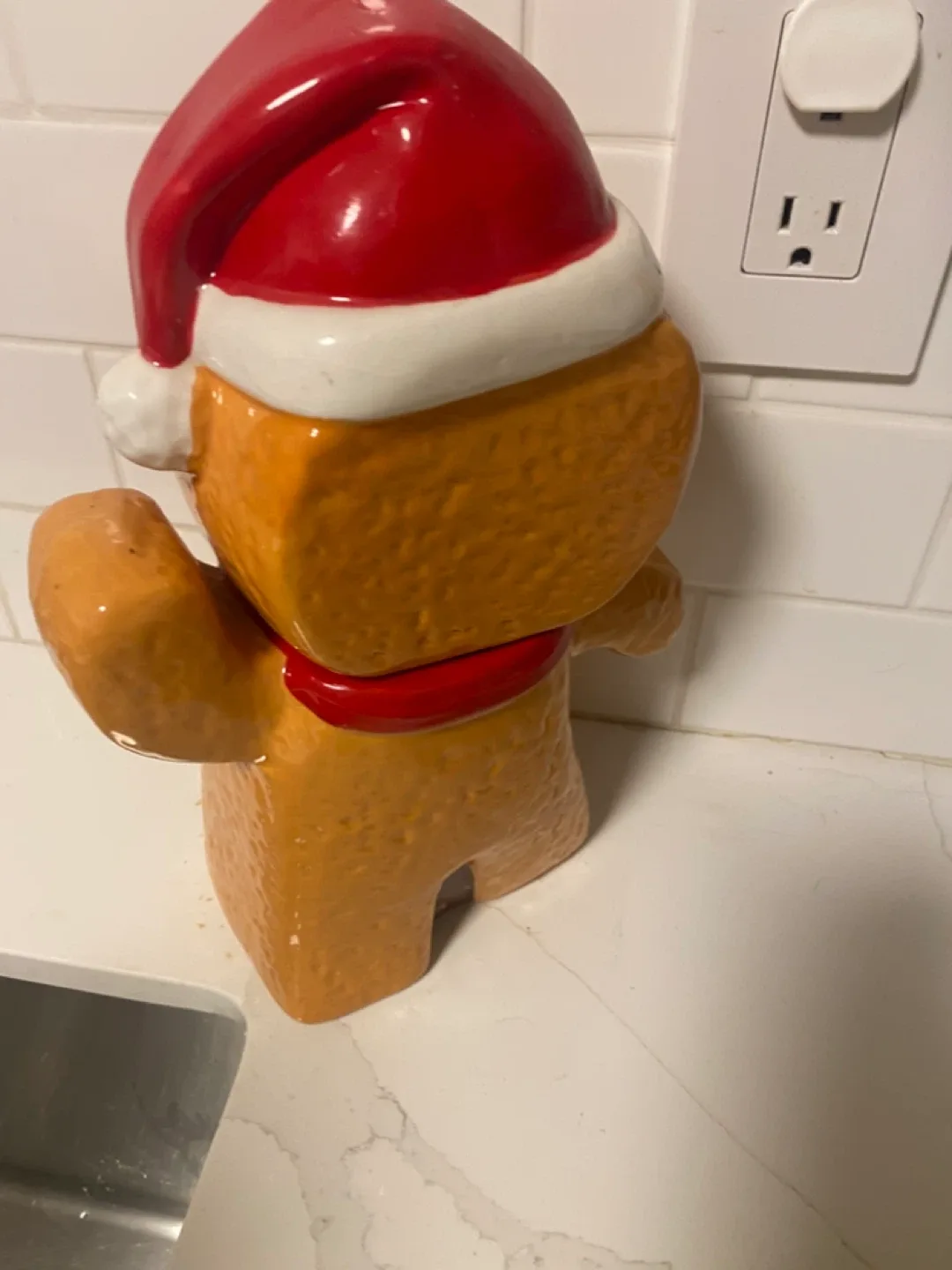 Gingerbread Man Christmas Cookie Jar image indicator(2)