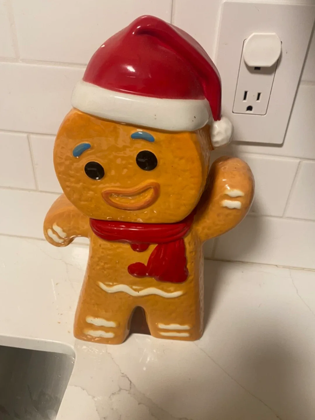Gingerbread Man Christmas Cookie Jar thumbnail