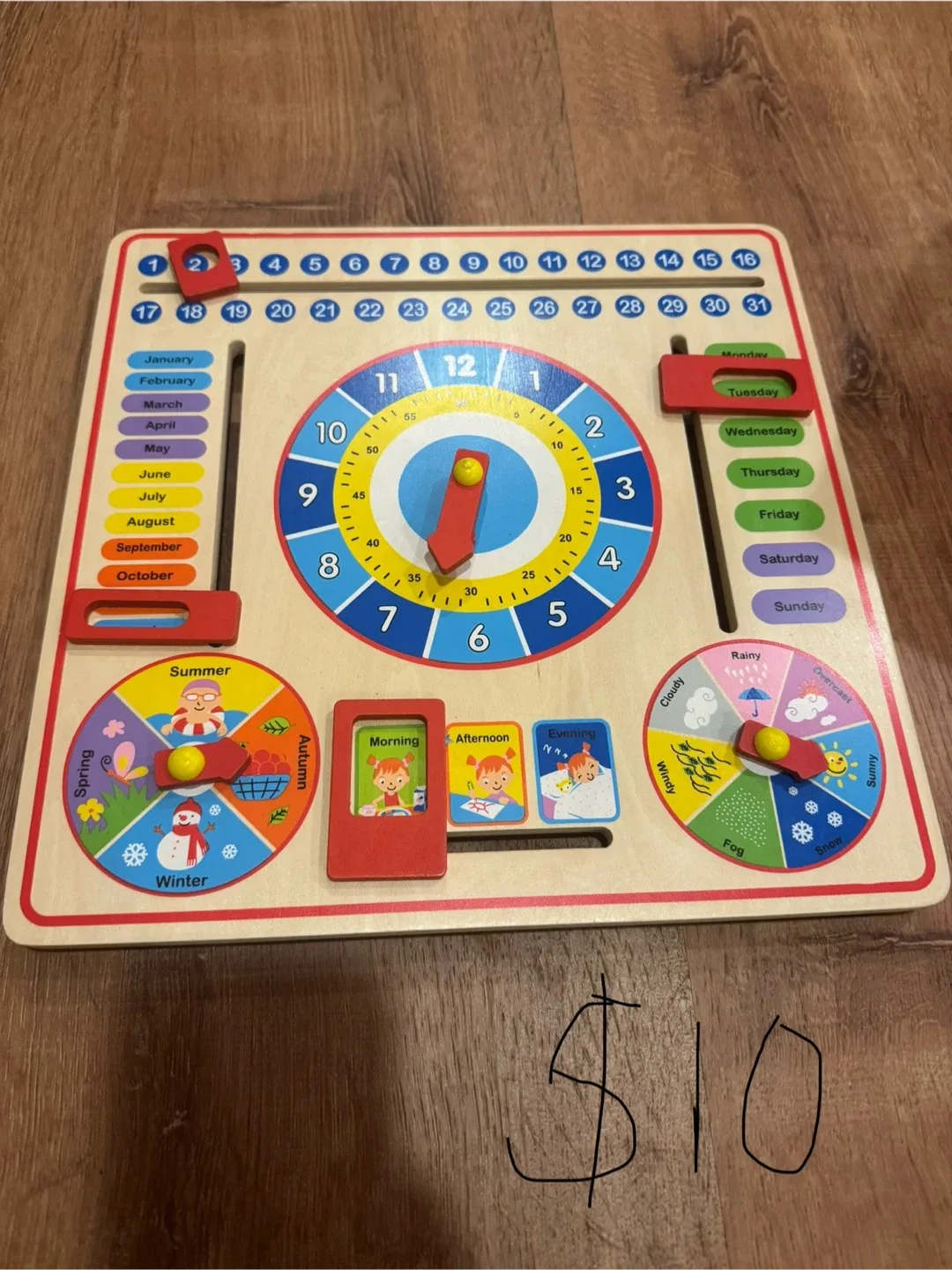 Wooden Calendar Learning Toy