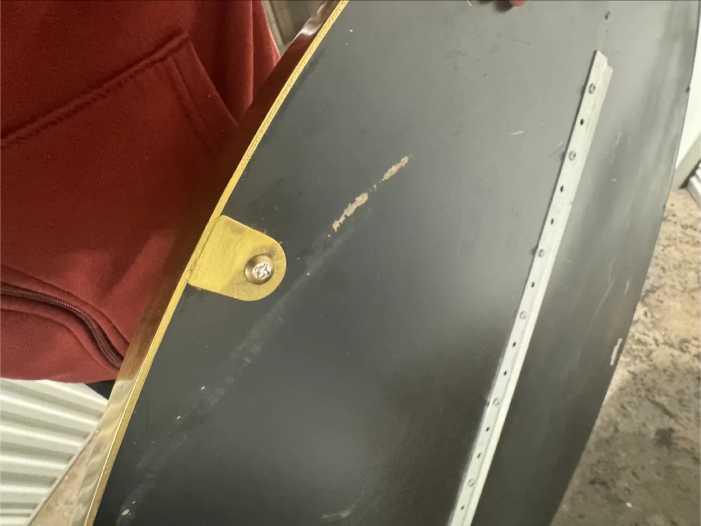 Crate and Barrel Edge Round Brass Mirror 48" image indicator(5)