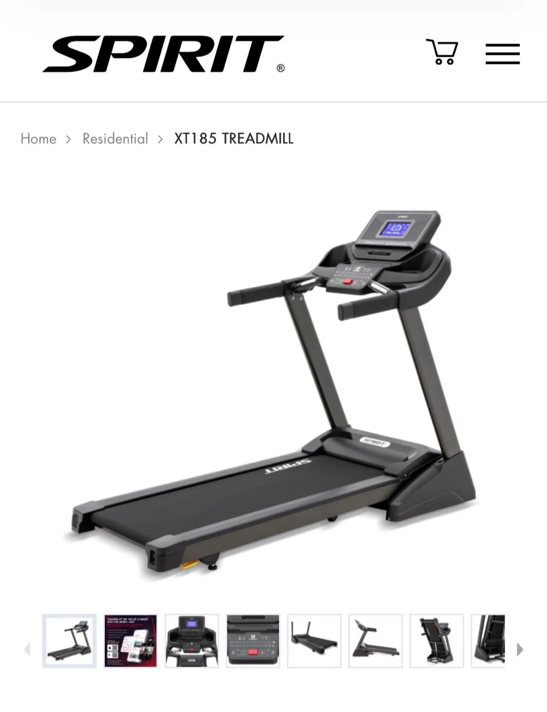 Spirit XT185 Treadmill - photo 3