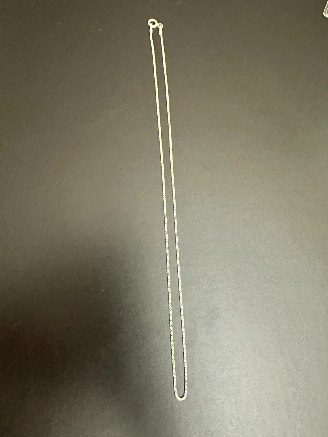 925 Sterling Silver Box Chain Necklace image indicator(3)