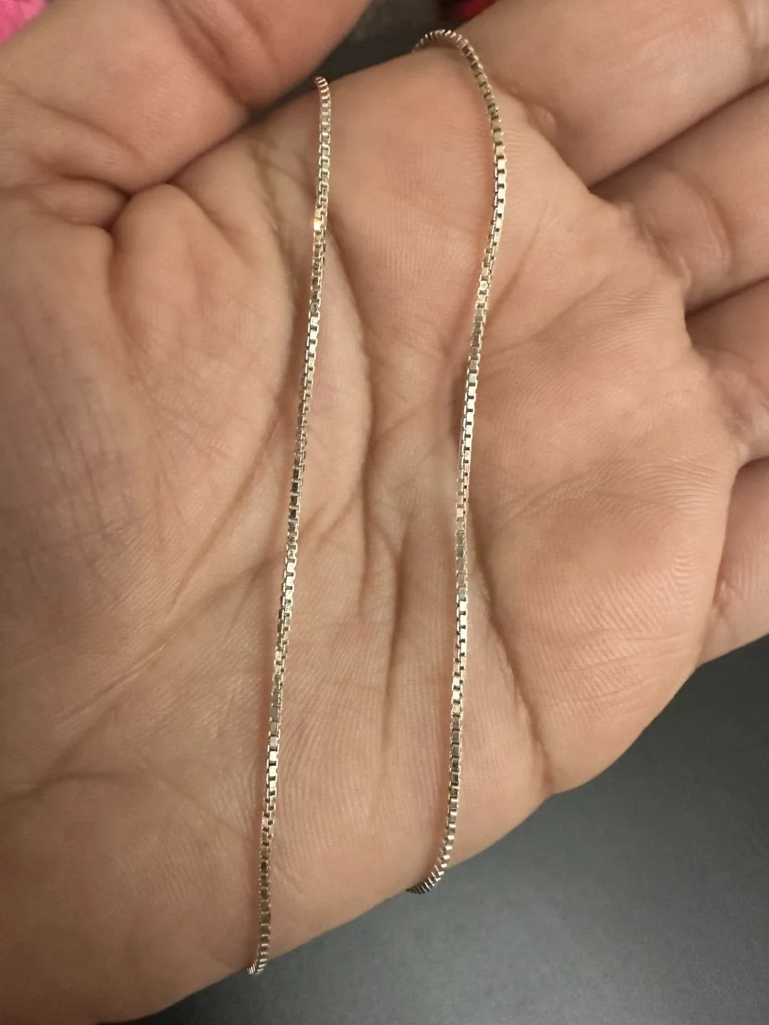 925 Sterling Silver Box Chain Necklace image indicator(2)